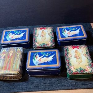 Six Assorted Vintage Gift Tins